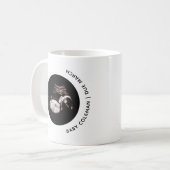 Schwangerschaft Ankündigung Baby Sonogram Foto Kaffeetasse (Vorderseite Links)