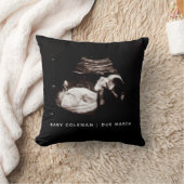 Schwangerschaft Ankündigung Baby Sonogram Foto Kissen (Decke)