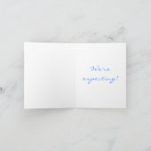 Schwangerschaft Ankündigung Blue Baby Buggy (Innenseite)