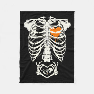 Schwangerschaft Ankündigung Junge Mutter Halloween Fleecedecke
