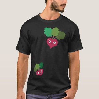Schwangerschaft Ankündigung Mama Radish Herz T-Shirt