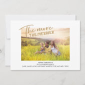 Schwangerschaft Ankündigung Merrier Weihnachts-Fot (Vorderseite)