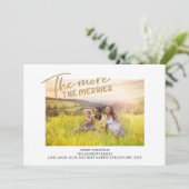 Schwangerschaft Ankündigung Merrier Weihnachts-Fot (Stehend Vorderseite)