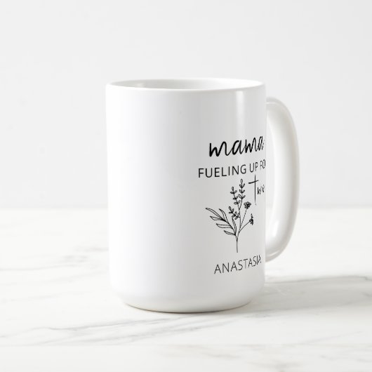 Schwangerschaft Ankündigung Mutterschaft Geschenk  Kaffeetasse (VorderseiteRechts)