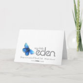 Schwangerschaft Ankündigung orange koala Grußkarte (Rückseite)