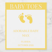 Schwangerschaft Ankündigung Personalisiertes Weine Weinetikett (Einzelnes Label)