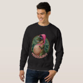 Schwangerschaft Ankündigung Pregosaurus Rex Funny Sweatshirt (Vorne ganz)