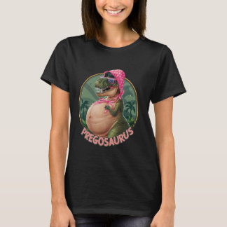 Schwangerschaft Ankündigung Pregosaurus Rex Funny T-Shirt