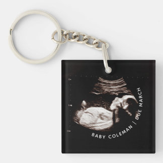 Schwangerschaft Ankündigung Sonogram Neues Foto An Schlüsselanhänger