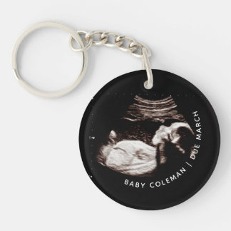 Schwangerschaft Ankündigung Sonogram Neues Foto An Schlüsselanhänger