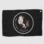 Schwangerschaft Ankündigung Sonogramm Foto Opa Vat Golfhandtuch (Horizontal)