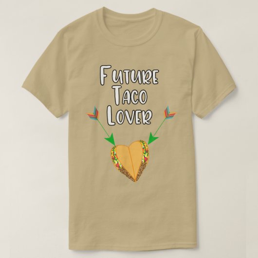 Schwangerschaft Ankündigung T - Shirt Funny Taco P (Design vorne)