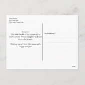 Schwangerschaft Ankündigung Überraschung Portrait (Rückseite)