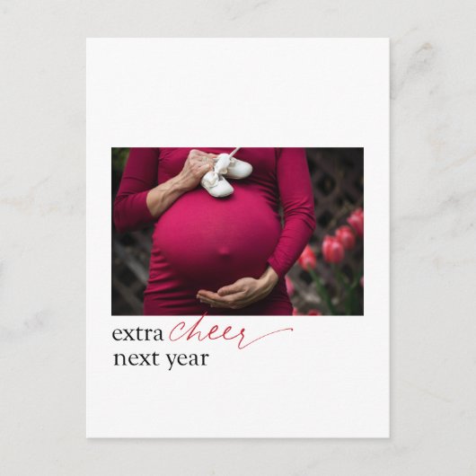 Schwangerschaft Ankündigung Überraschung Portrait (Vorderseite)