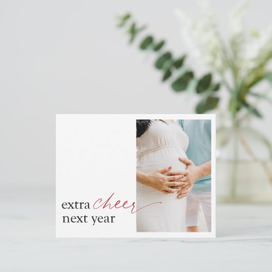 Schwangerschaft Ankündigung Überraschung Urlaub Po (Stehend Vorderseite)