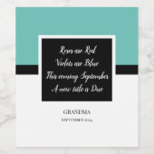 Schwangerschaft Ankündigung Valentine Weinetikett (Einzelnes Label)