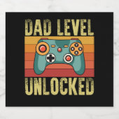 Schwangerschaft Ankündigung Vater Level Entsperrt  Bierflaschenetikett (Einzelnes Label)