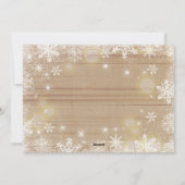 Schwangerschaft Ankündigung Weihnachts Foto-Karte (Rückseite)