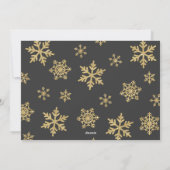 Schwangerschaft Ankündigung Weihnachts Foto-Karte (Rückseite)