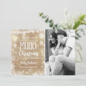 Schwangerschaft Ankündigung Weihnachts Foto-Karte (Stehend Vorderseite)