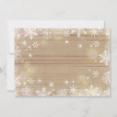 Schwangerschaft Ankündigung Weihnachts Foto-Karte  (Rückseite)