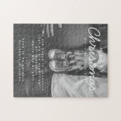 Schwangerschaft Ankündigung Weihnachts-Foto Puzzle (Horizontal)