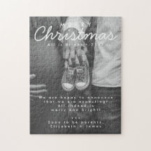 Schwangerschaft Ankündigung Weihnachts-Foto