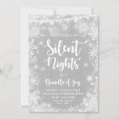 Schwangerschaft Ankündigung Weihnachtskarte Rustik (Vorderseite)