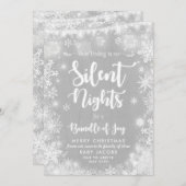 Schwangerschaft Ankündigung Weihnachtskarte Rustik (Vorne/Hinten)