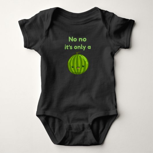 Schwangerschaft Baby Announction Melon Strampler (Vorderseite)