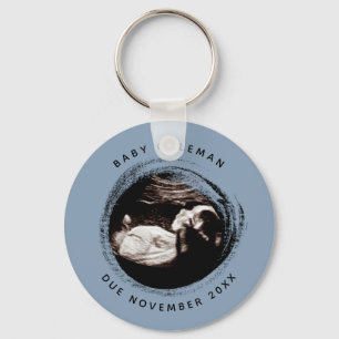 Schwangerschaft Baby Boy Sonogramm Ultrasound Foto Schlüsselanhänger