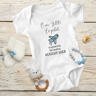 Schwangerschaft Baby Junge Flugzeug Kleiner Kopilo Strampler