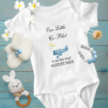 Schwangerschaft Baby Junge Flugzeug Kleiner Kopilo
