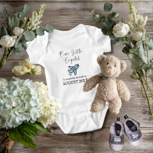 Schwangerschaft Baby Junge Flugzeug Kleiner Kopilo Strampler
