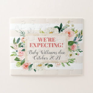 Schwangerschaft Baby-Reveal-Ankündigung erwarten  Puzzle