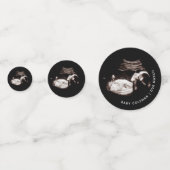 Schwangerschaft Baby Sonogramm Ultraschallfotokart Konfetti (Vorderseiten)