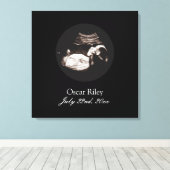 Schwangerschaft Baby Sonogramm Ultraschallgerät Fo Leinwanddruck (Insitu (Holzboden))