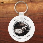 Schwangerschaft Baby Sonogramm Ultraschalluntersuc Schlüsselanhänger (Vorderseite)