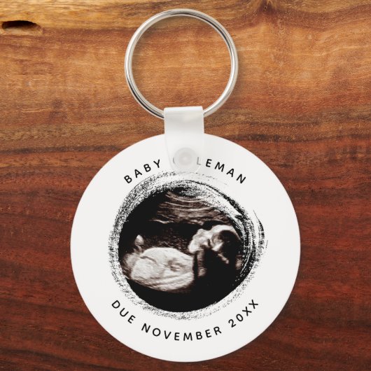 Schwangerschaft Baby Sonogramm Ultraschalluntersuc Schlüsselanhänger (Vorderseite)