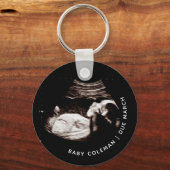 Schwangerschaft Baby Sonogramm Ultraschalluntersuc Schlüsselanhänger (Vorderseite)