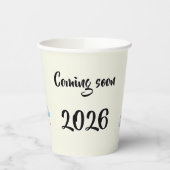 Schwangerschaft baby wolken mobile Pappbecher (Links)