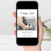 Schwangerschaft bald schwanges Foto Ankündigung