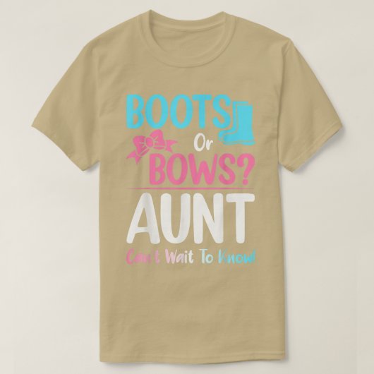 Schwangerschaft bei Stiefeln oder Bows Tante T-Shirt (Design vorne)