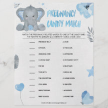 Schwangerschaft Candy Match [Baby Elephant [blau]