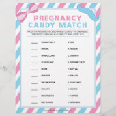 Schwangerschaft Candy Match [Genitalüberraschung] Briefbogen (Vorderseite)