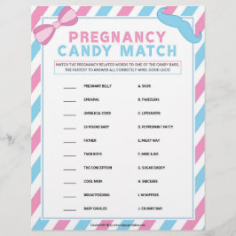 Schwangerschaft Candy Match [Genitalüberraschung] Briefbogen