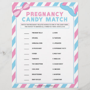 Schwangerschaft Candy Match [Genitalüberraschung] Briefbogen