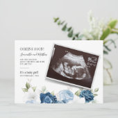 Schwangerschaft des botanischen Floral Baby Ankündigung (Stehend Vorderseite)