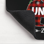 Schwangerschaft Erste Weihnachtsfeier Roter Karier Mousepad (Ecke)
