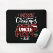 Schwangerschaft Erste Weihnachtsfeier Roter Karier Mousepad (Mit Mouse)